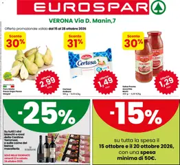 Anteprima dell'opuscolo Eurospar volantino Verona dal negozio Eurospar valido da 15/10/2026