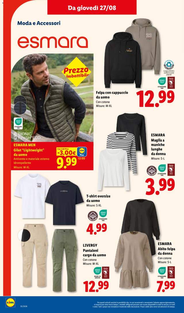 Nuovo volantino Lidl dal 27/08