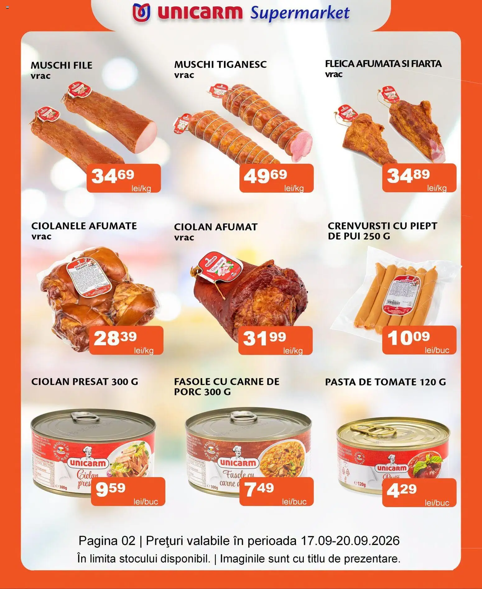Previzualizarea de cataloage: Unicarm Unicarm Catalog Carne valabil de la 17.09.2026
