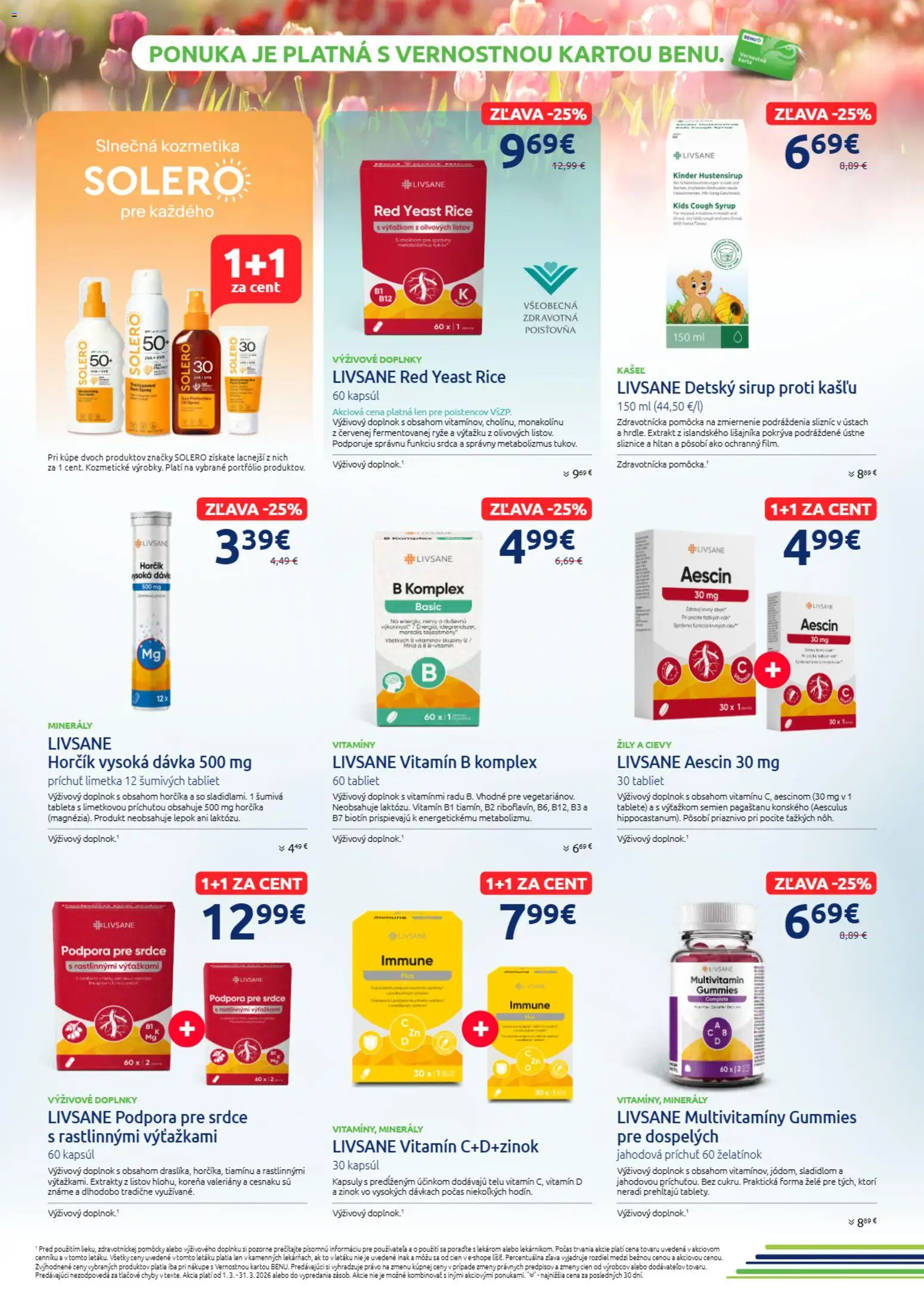 Náhľad BENU Lekáreň letáku platného od 01.03.2026 - Kinder, Sirup, Multivitamín, Limetka, Sirup proti kašľu