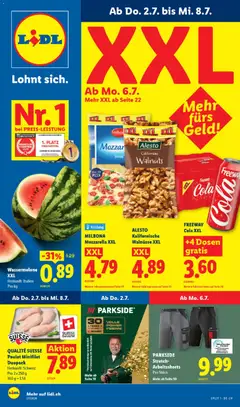 Vorschau des Merkblatts Lidl aktionen vom Shop Lidl gültig von 02.07.2026 bis 08.07.2026