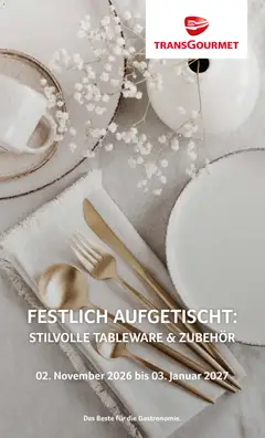 Vorschau der Angebote: Transgourmet Transgourmet FESTLICH AUFGETISCHT gültig ab 02.11.2026
