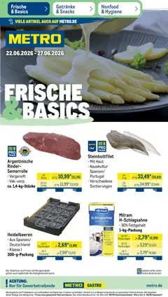 Vorschau von dem Prospekt des Geschäftes Metro, gültig ab dem 22.06.2026