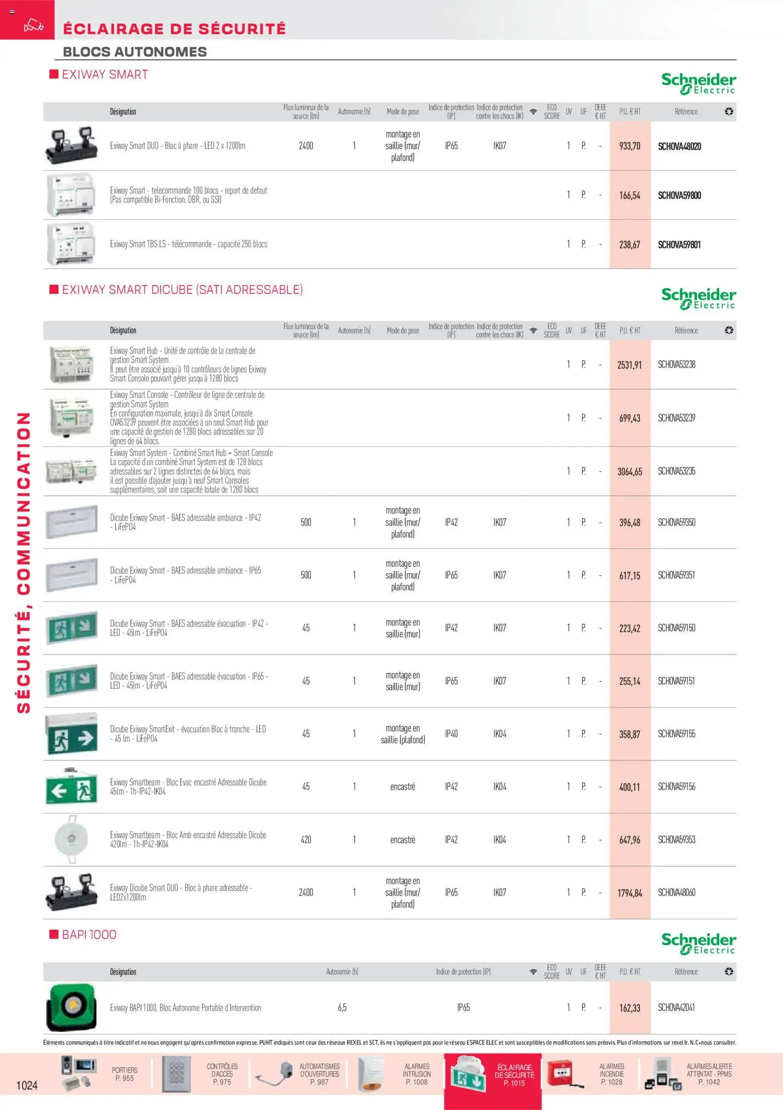 Prévisualisation de Brochure sécurité, communication du magasin Rexel formulaire valide 18/11/2025 - Mais, Télécommande, Portable, Éclairage