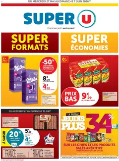 Prévisualisation de Super U - super formats super économies du magasin Super U formulaire valide 27/05/2026