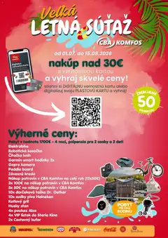 Náhľad CBA Komfos letáku platného od 01.07.2026