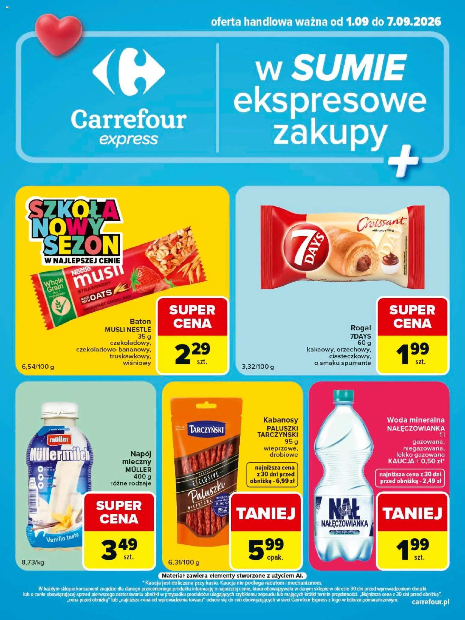 Pogląd gazetki "Carrefour gazetka - Express II" ze sklepu Carrefour ważnej od 01.09.2026