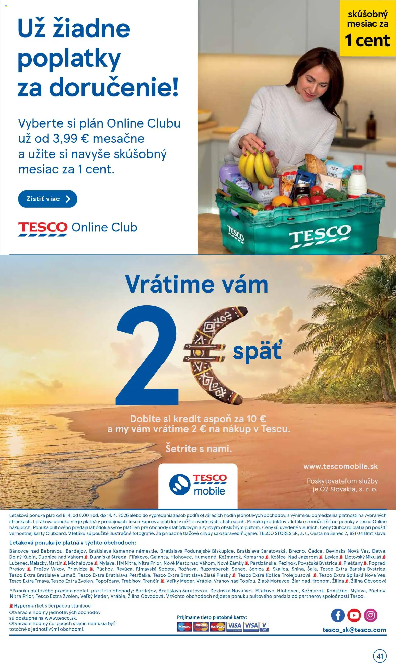 Náhľad Tesco letáku platného od 08.04.2026 - Hodiny