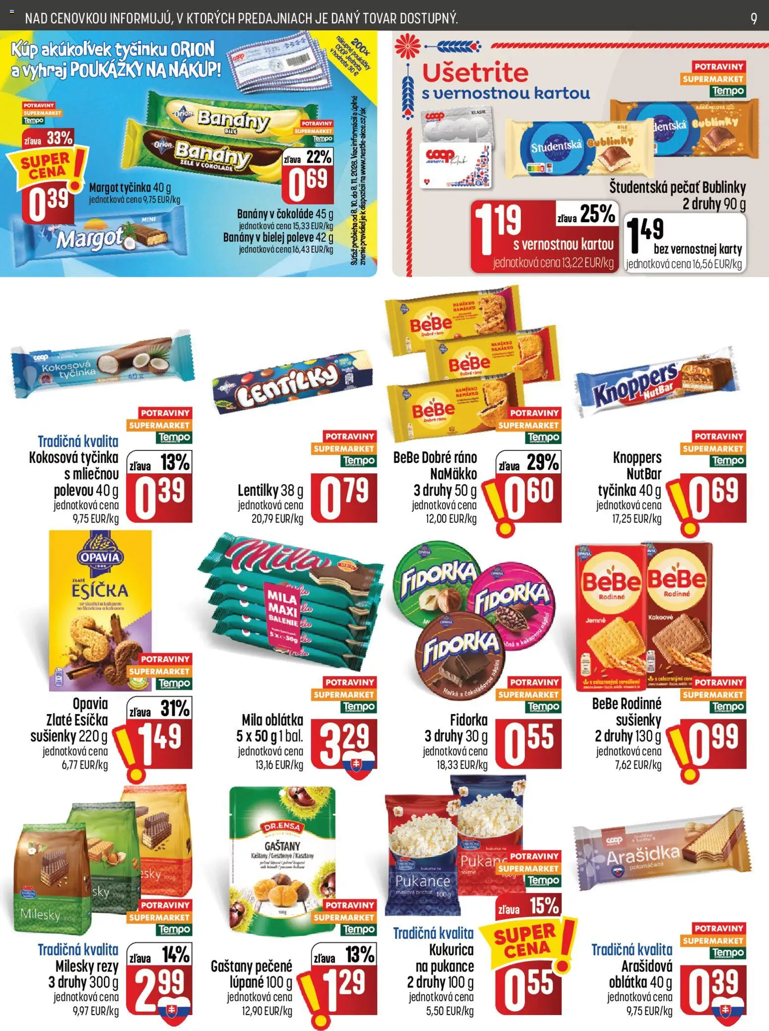 Náhľad COOP Jednota letáku platného od 08.10.2026