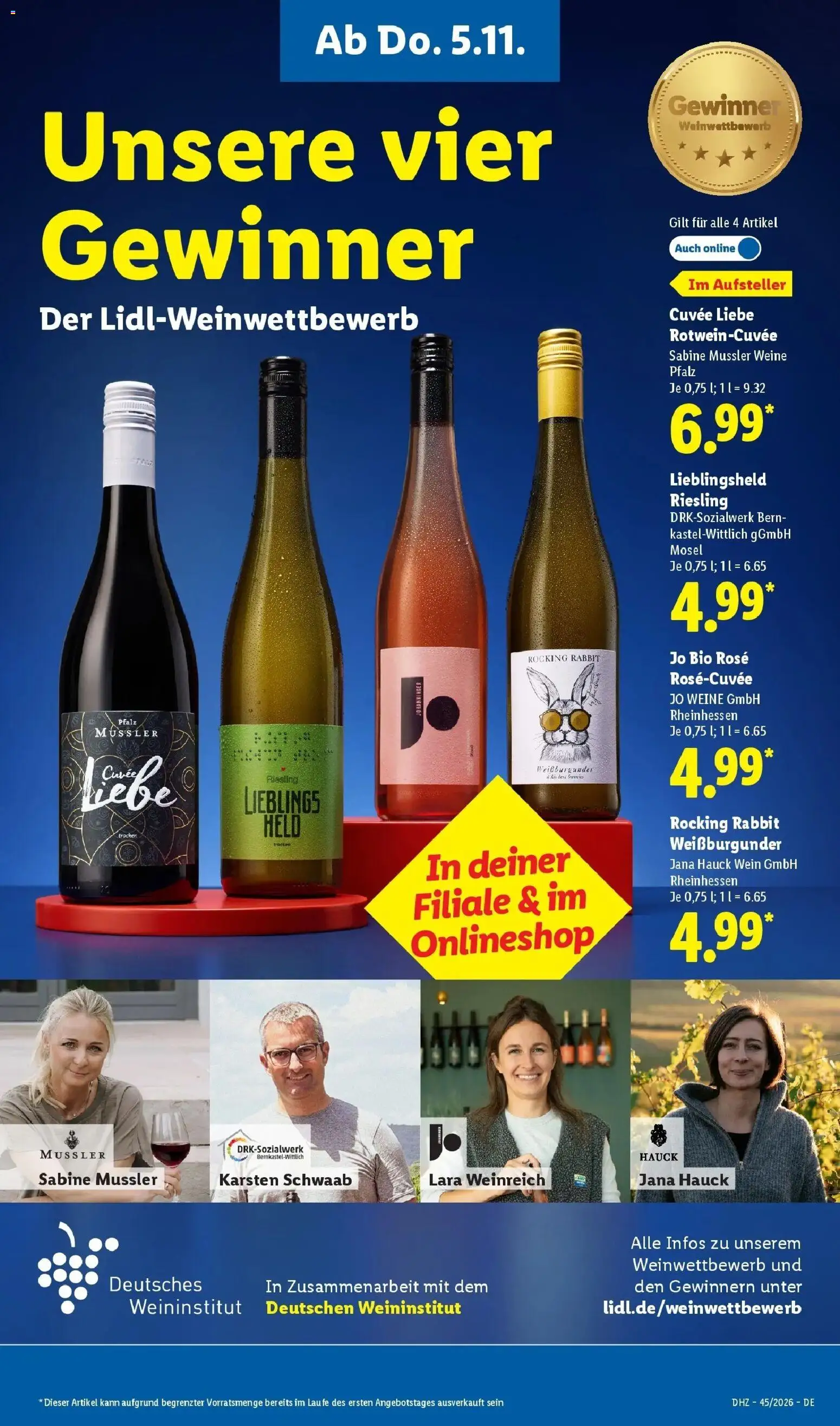 Vorschau von dem Prospekt des Geschäftes Lidl, gültig ab dem 02.11.2026