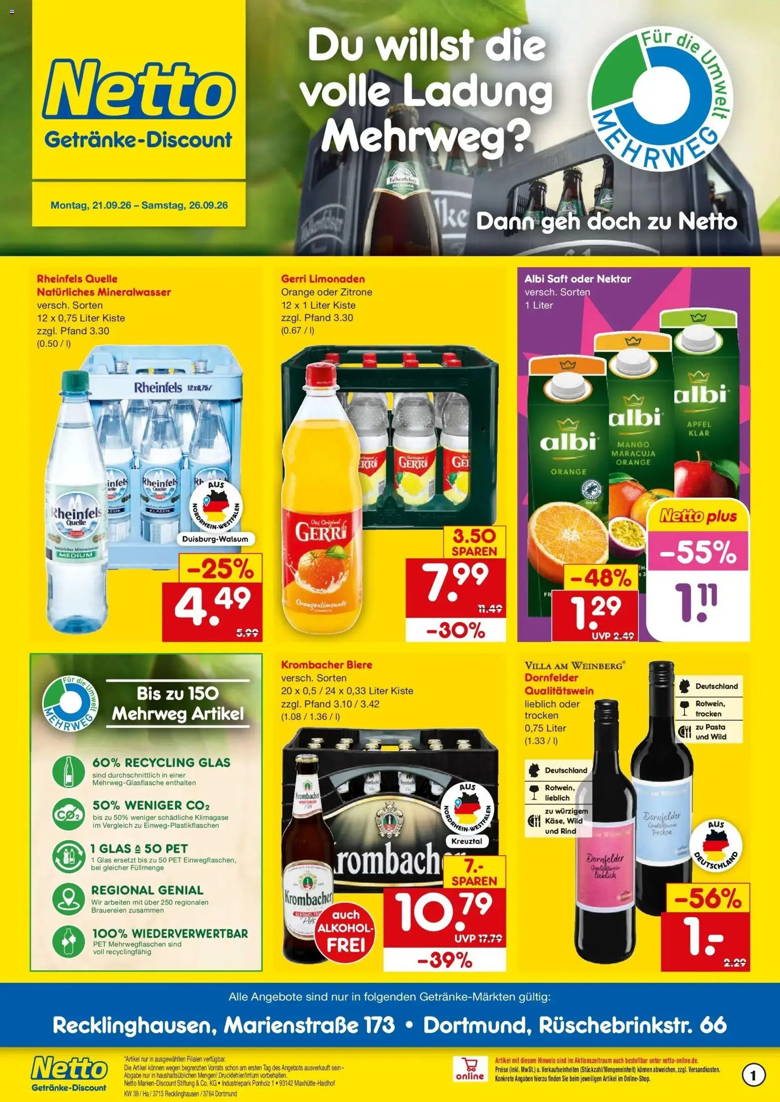 Vorschau von dem Prospekt des Geschäftes Netto Marken-Discount, gültig ab dem 21.09.2026