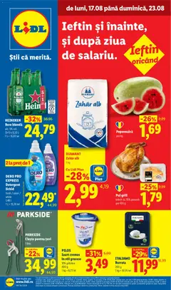 Previzualizarea de cataloage: Lidl Lidl Catalog valabil de la 17.08.2026