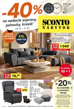Náhľad Sconto nábytok letáku platného od 23.09.2026