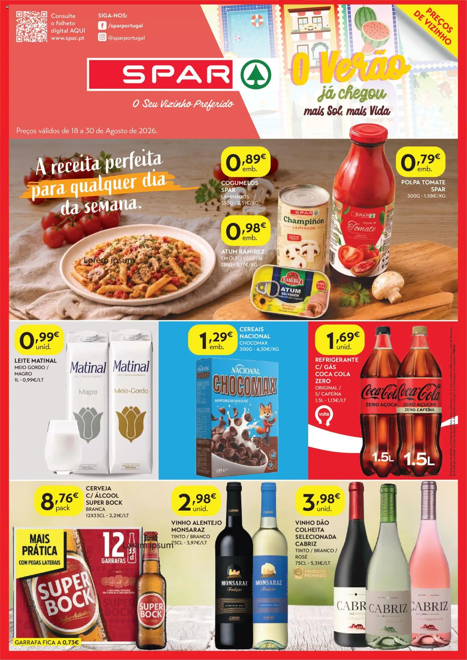 Pré-visualização do folheto da loja Spar válida a partir de 18/08/2026