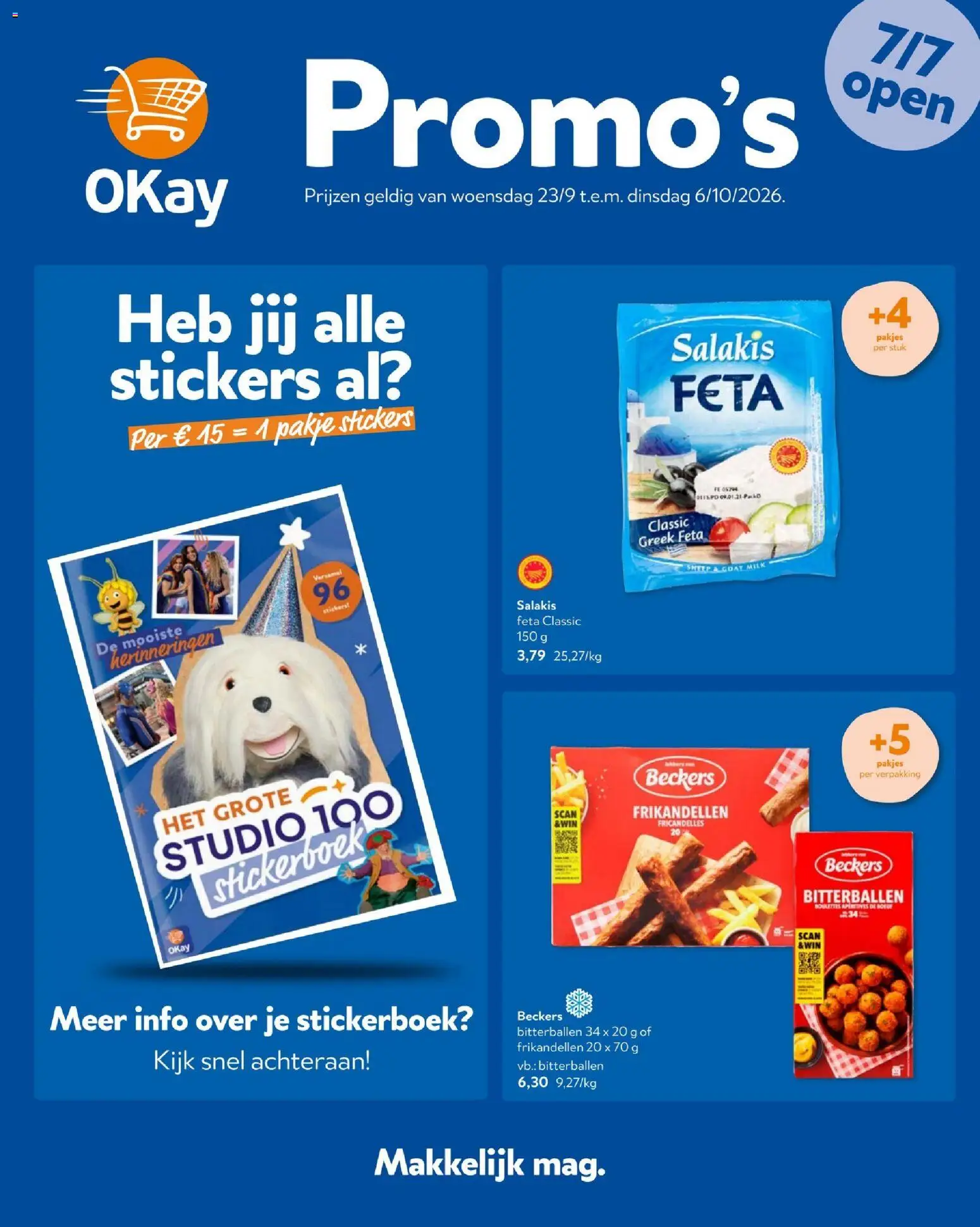 Voorbeeld van OKay Folder van winkel OKay geldig vanaf 23/09/2026 - Stickers, Feta
