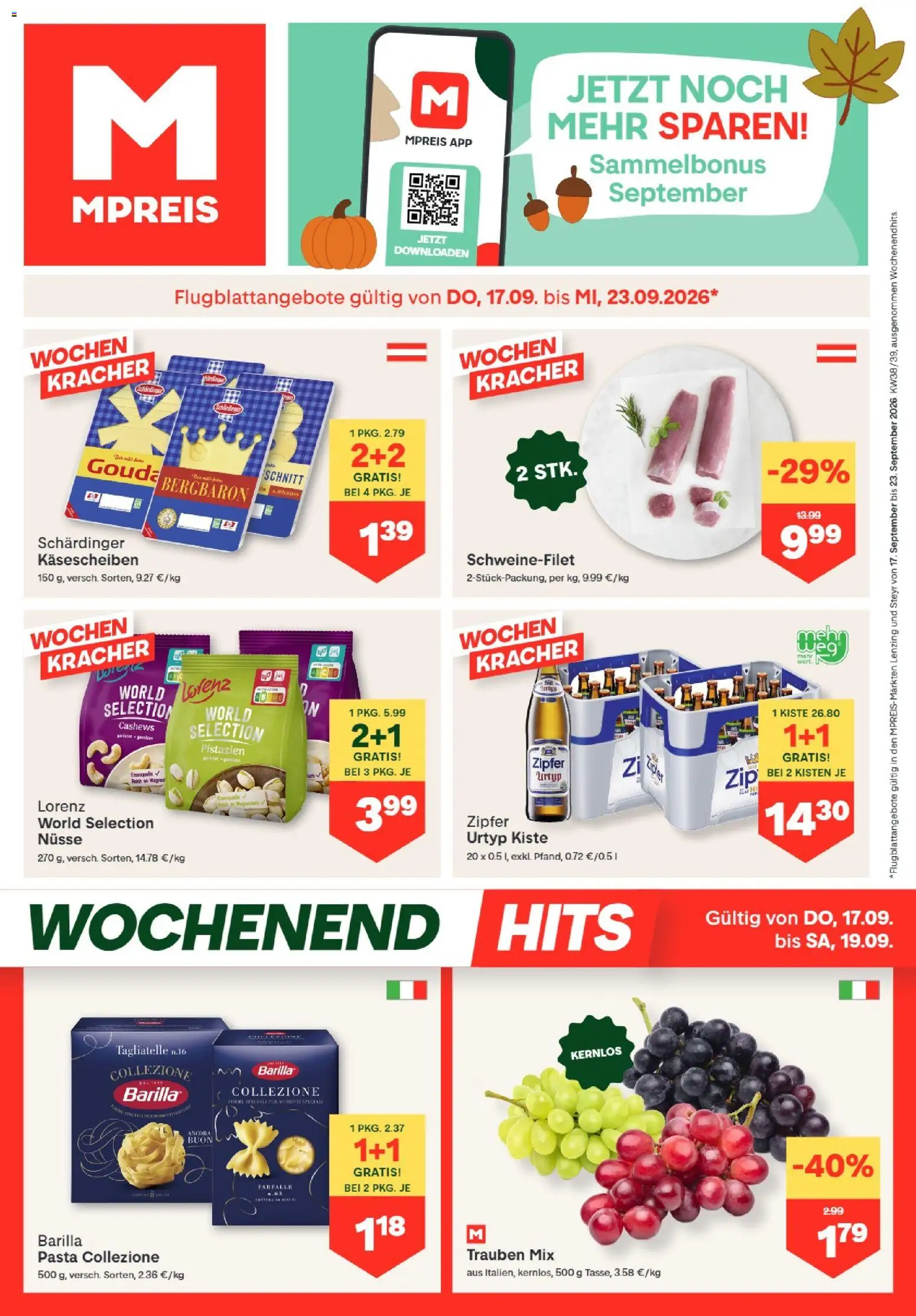 Vorschau der Angebote: MPREIS MPREIS Lenzing gültig ab 17.09.2026