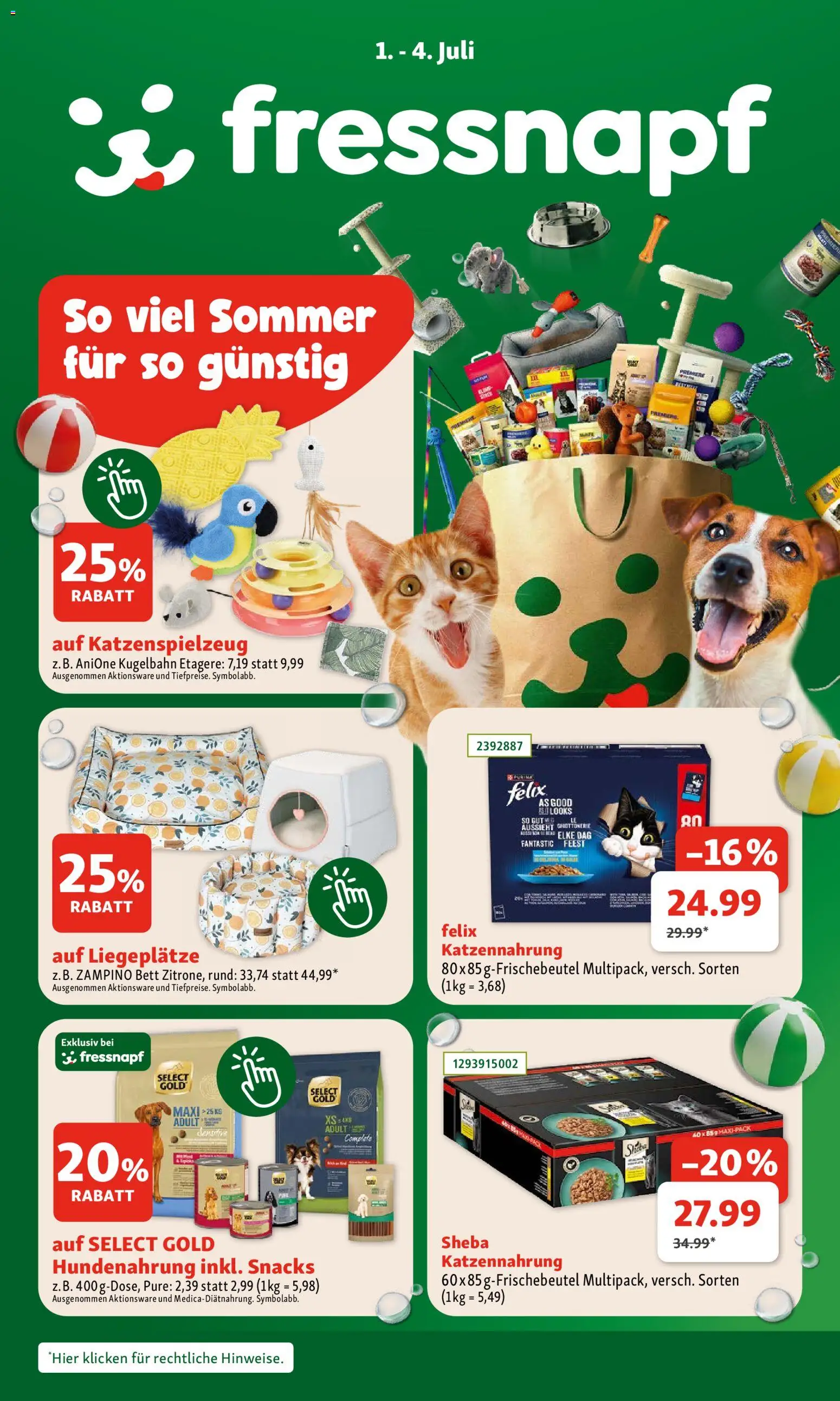 Vorschau der Angebote: Fressnapf Fressnapf Flugblatt gültig ab 01.07.2026