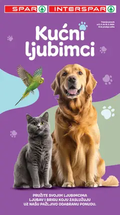 Pregled letka Interspar katalog Ljubimci trgovine Interspar vrijedi od 03.06.2026