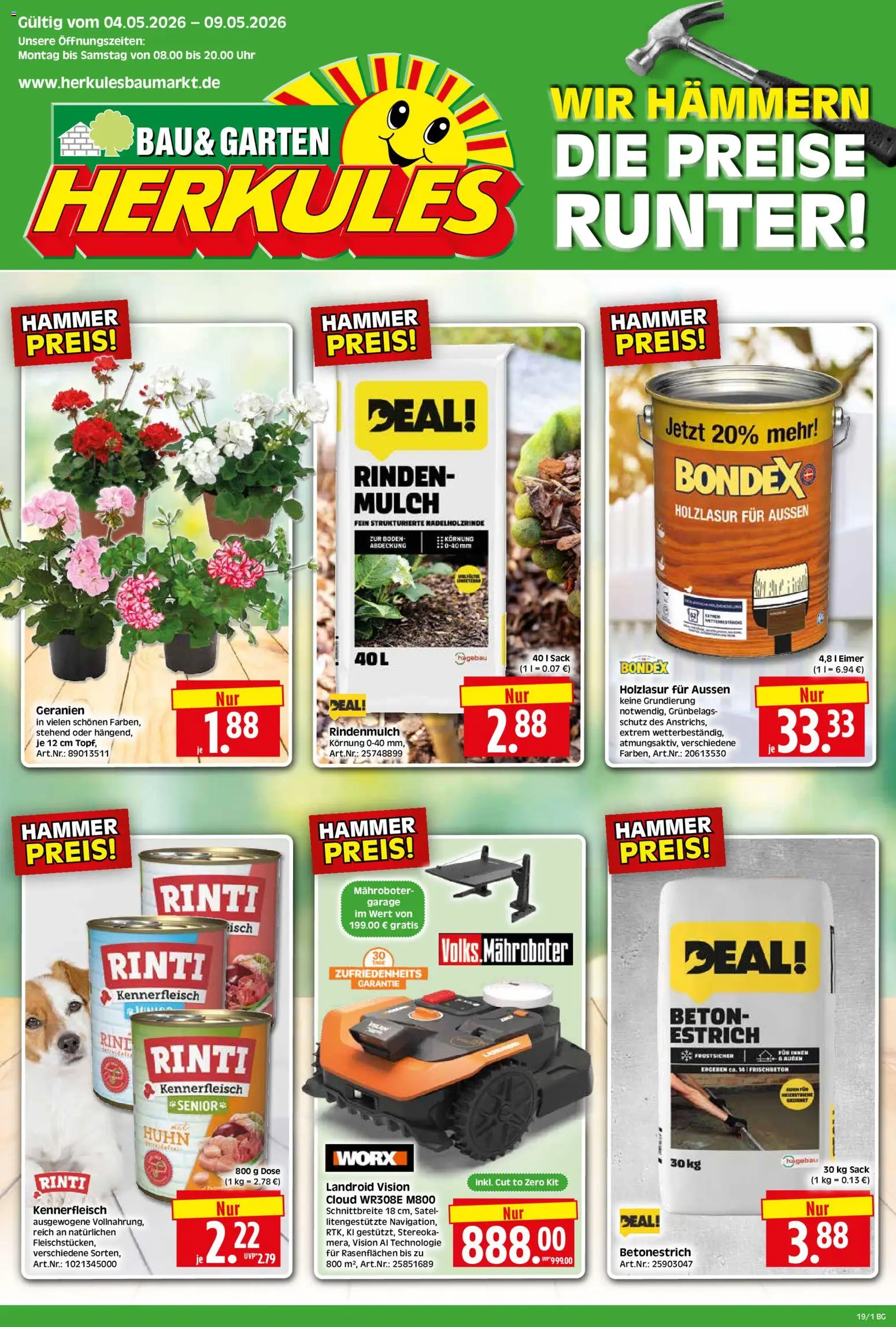 Vorschau von dem Prospekt des Geschäftes HERKULES, gültig ab dem 04.05.2026