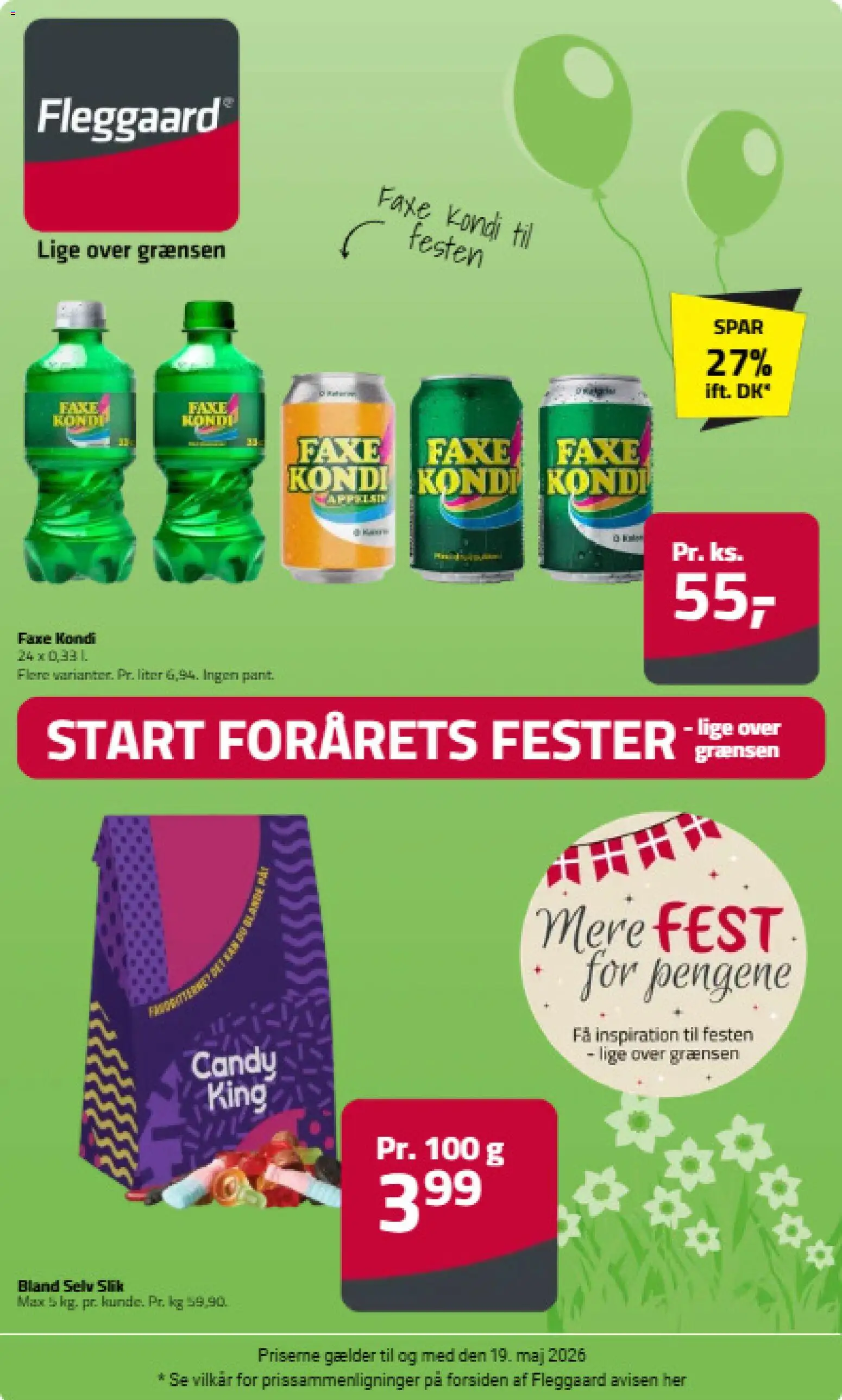 Eksempel på tilbudsavis Fleggaard - Spar mere - lige over grænsen fra butik Fleggaard gyldig fra 29/04/2026