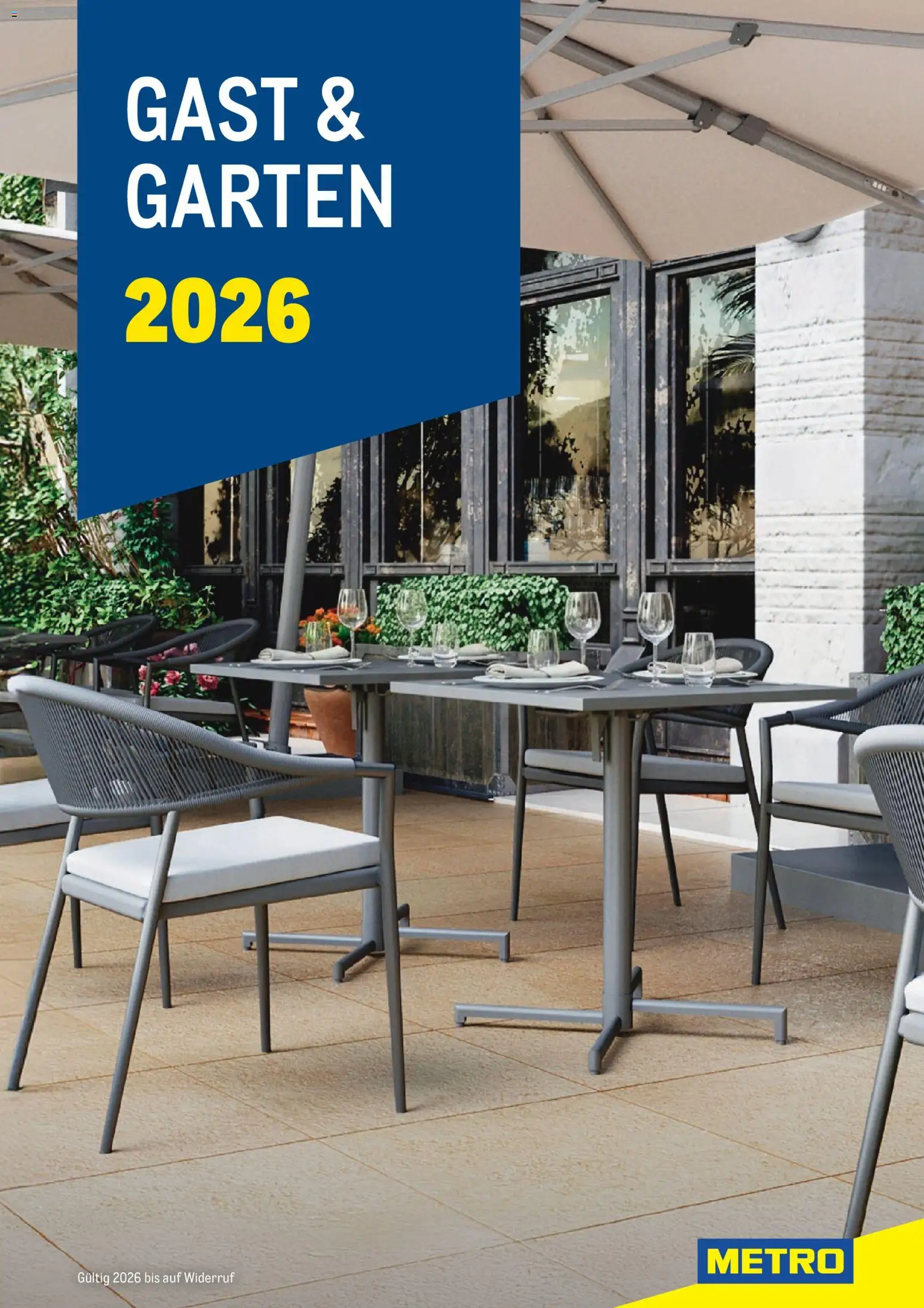 Vorschau der Angebote: Metro Gast & Garten 2026 gültig ab 01.01.2026