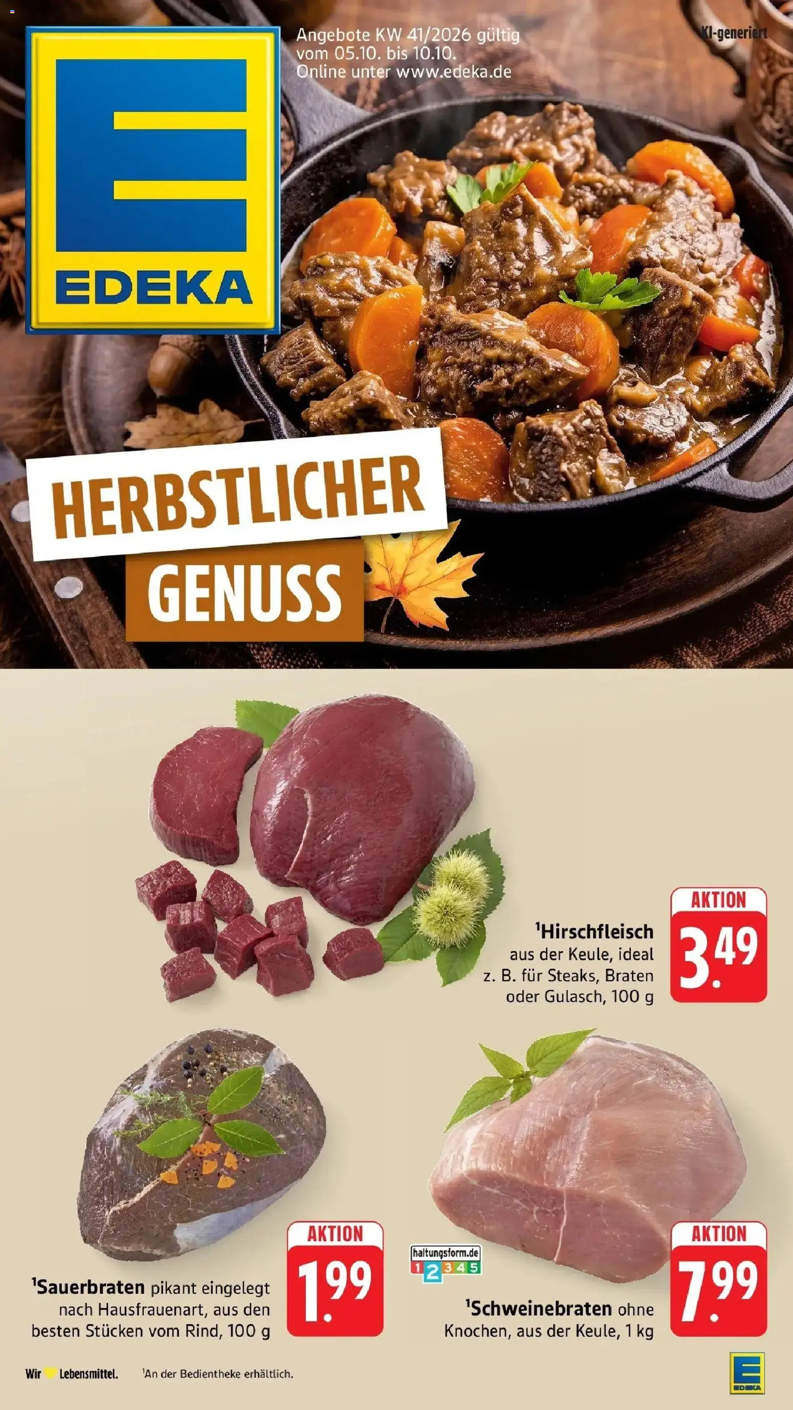 Vorschau von dem Prospekt des Geschäftes Edeka, gültig ab dem 05.10.2026