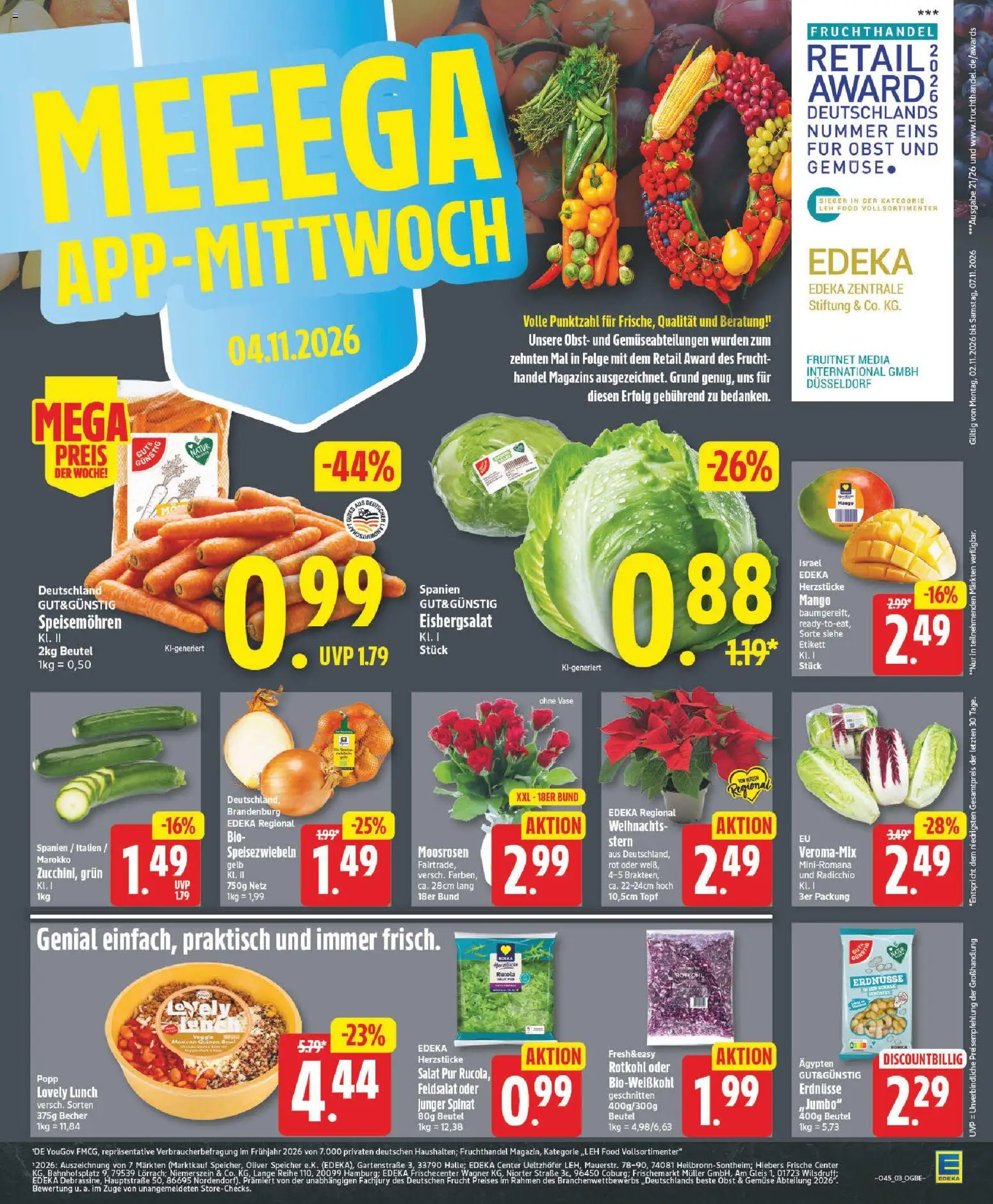 Vorschau von dem Prospekt des Geschäftes Edeka, gültig ab dem 02.11.2026
