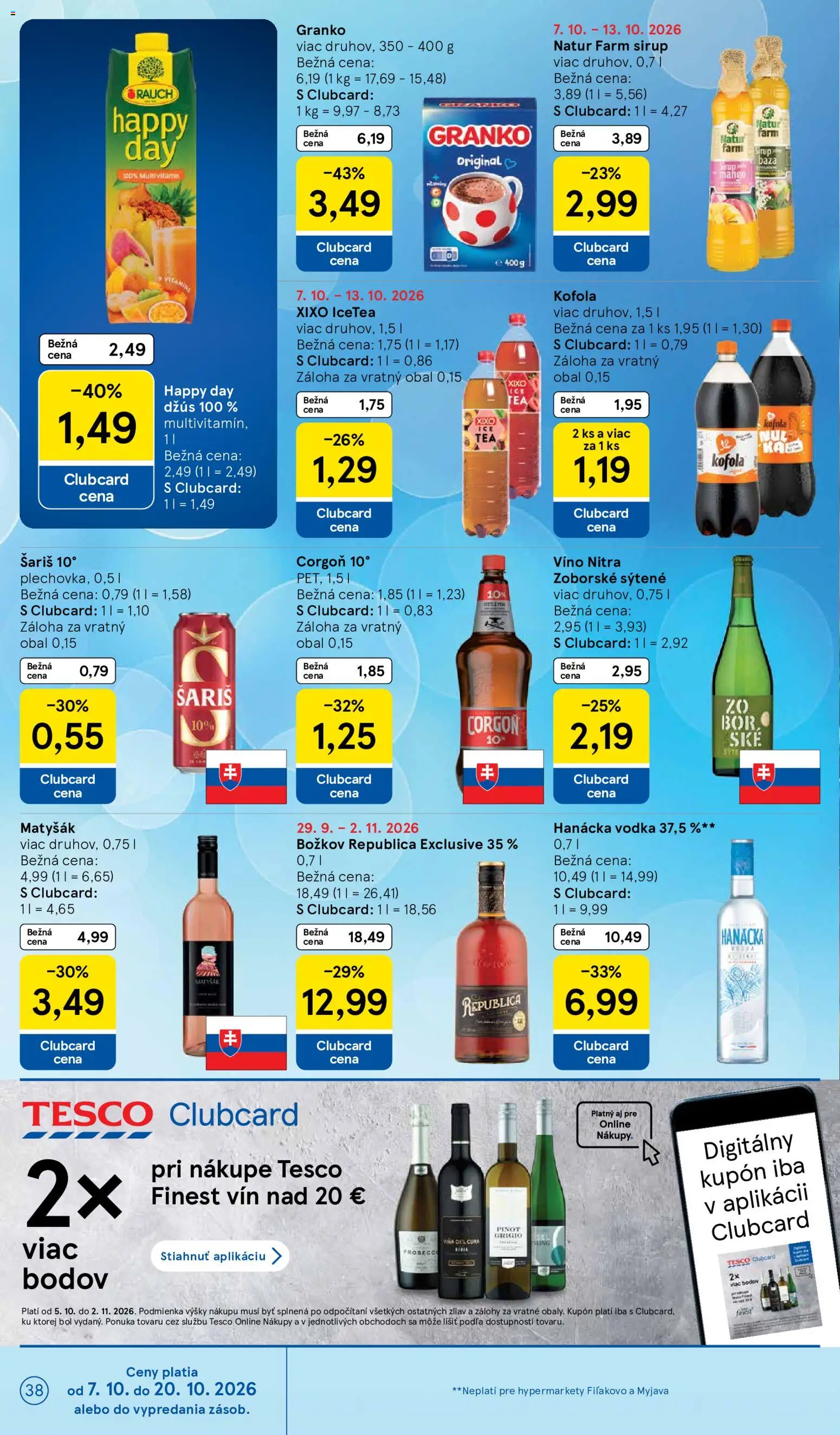 Náhľad Tesco letáku platného od 07.10.2026