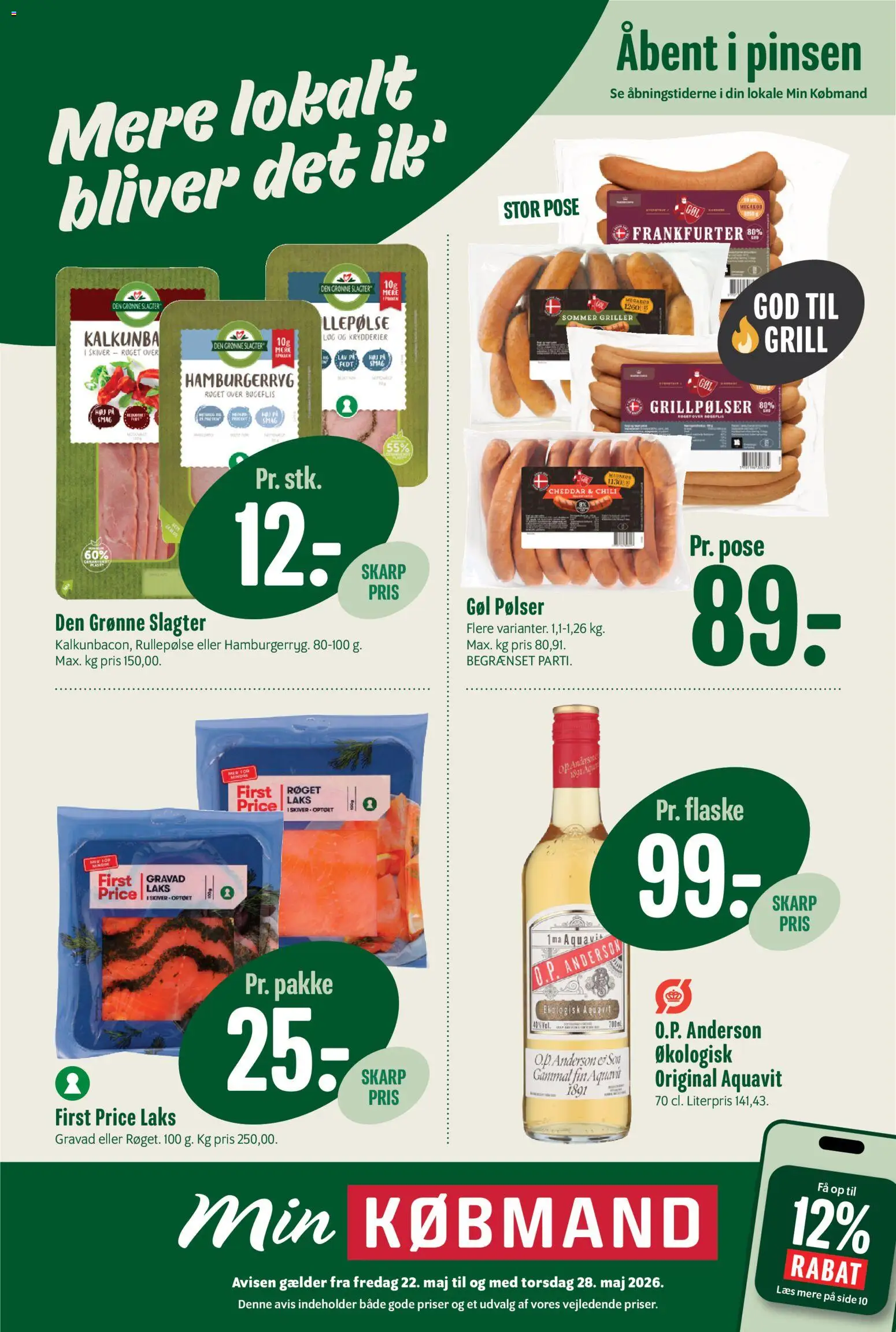 Eksempel på tilbudsavis Min Købmand - Tilbudsavis uge 22 fra butik Min Købmand gyldig fra 22/05/2026