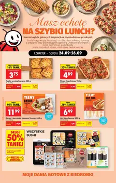 Náhled nabídky: Biedronka Polsko Biedronka Polsko leták - Szybki lunch oferta platný od 24.09.2026