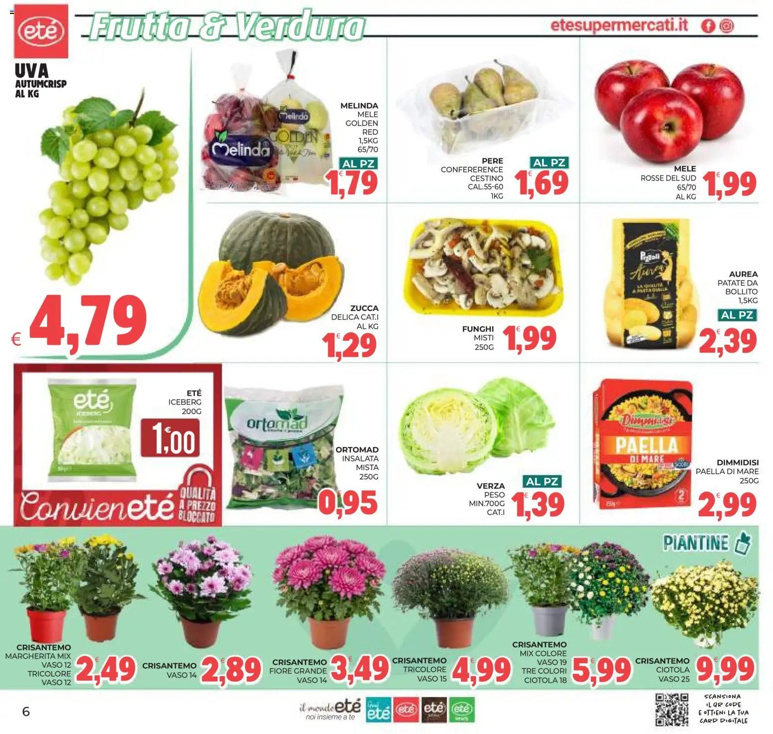 Anteprima dell'opuscolo Eté volantino dal negozio Eté valido da 23/10/2026 - Cestino, Funghi, Insalata, Frutta, Patate, Mele, Tè, Ciotola