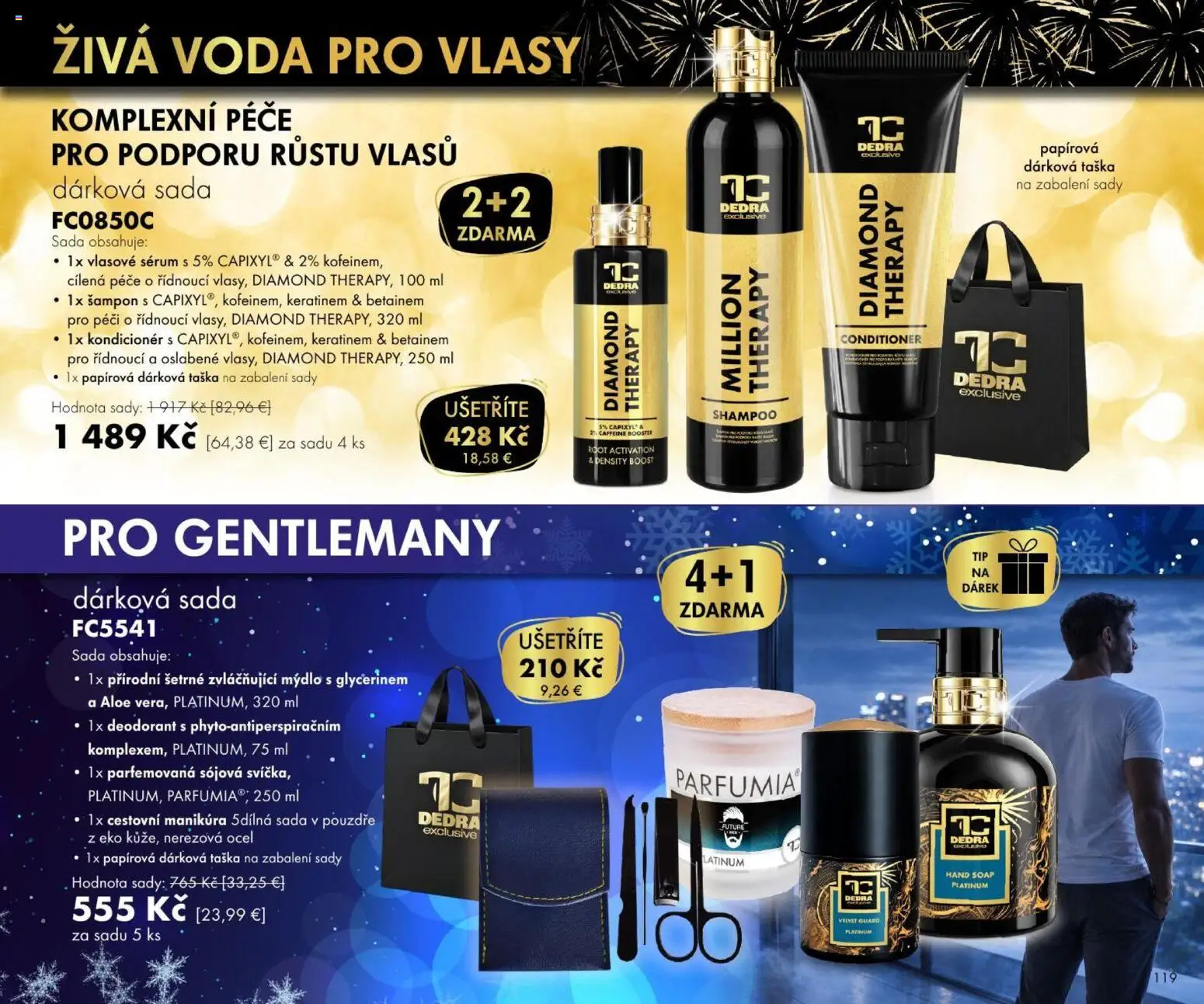 Náhľad Dedra letáku platného od 23.10.2026 - Voda, Taška, Šampón, Mydlo, Kondicionér