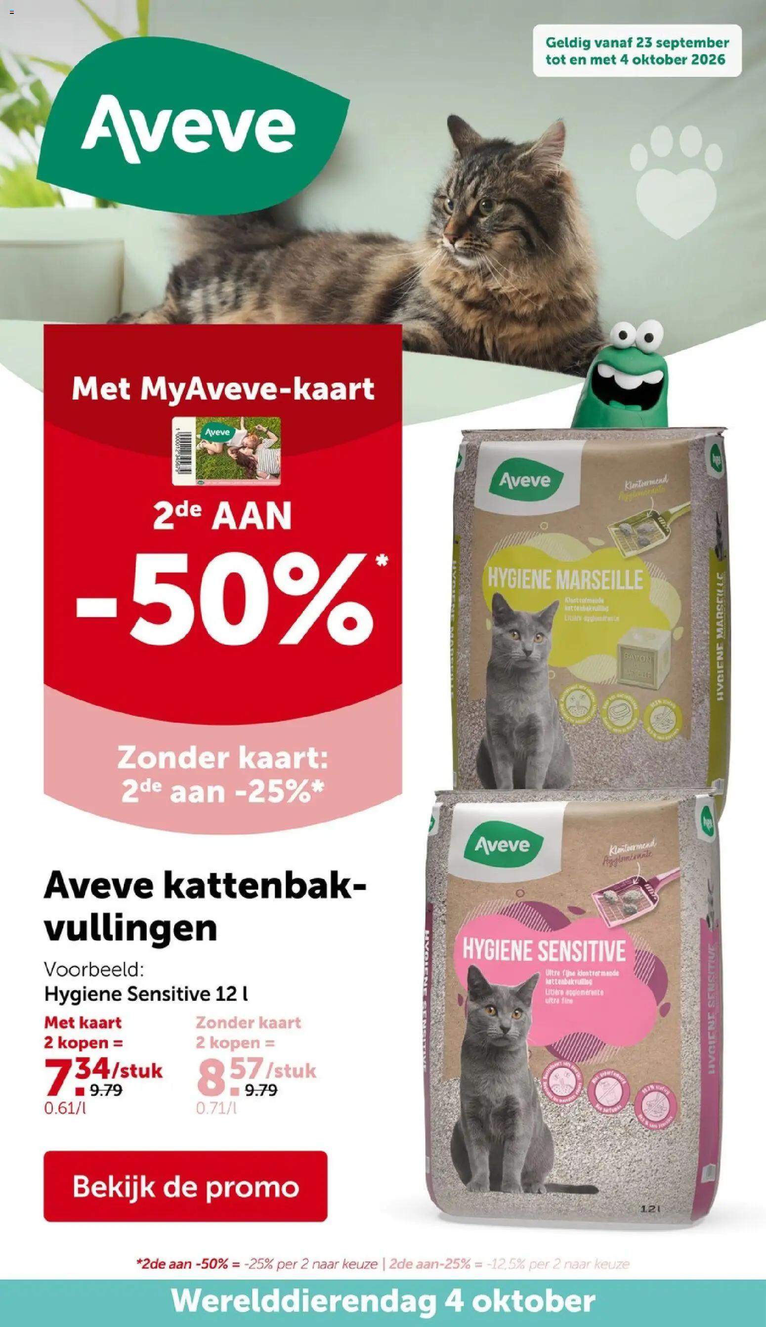 Voorbeeld van Aveve Folder van winkel Aveve geldig vanaf 23/09/2026 - Kaart, Kattenbak