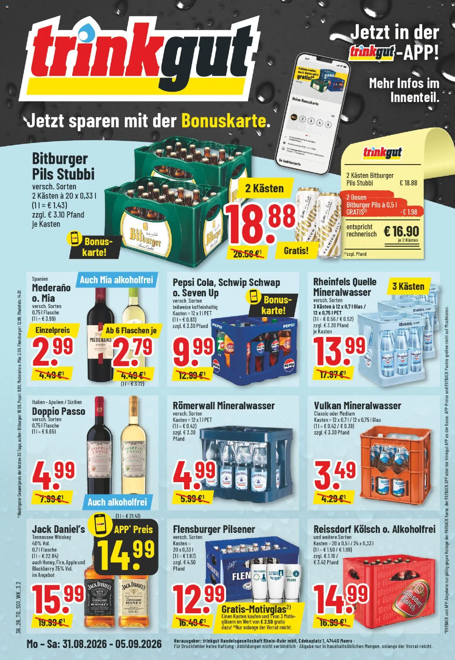 Vorschau von dem Prospekt des Geschäftes Trinkgut, gültig ab dem 31.08.2026