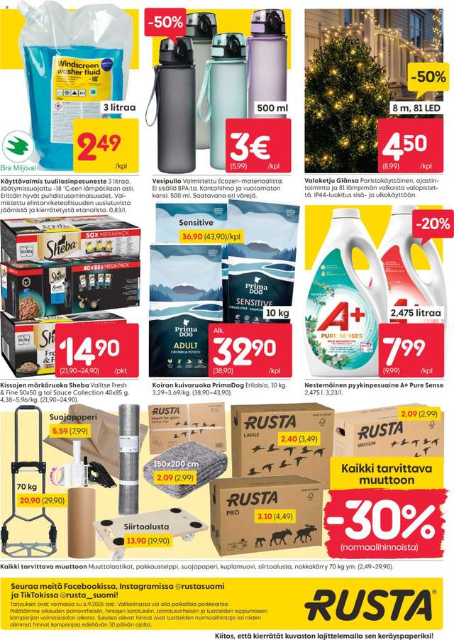 Uusi Rusta tarjouslehti alkaen 31/08