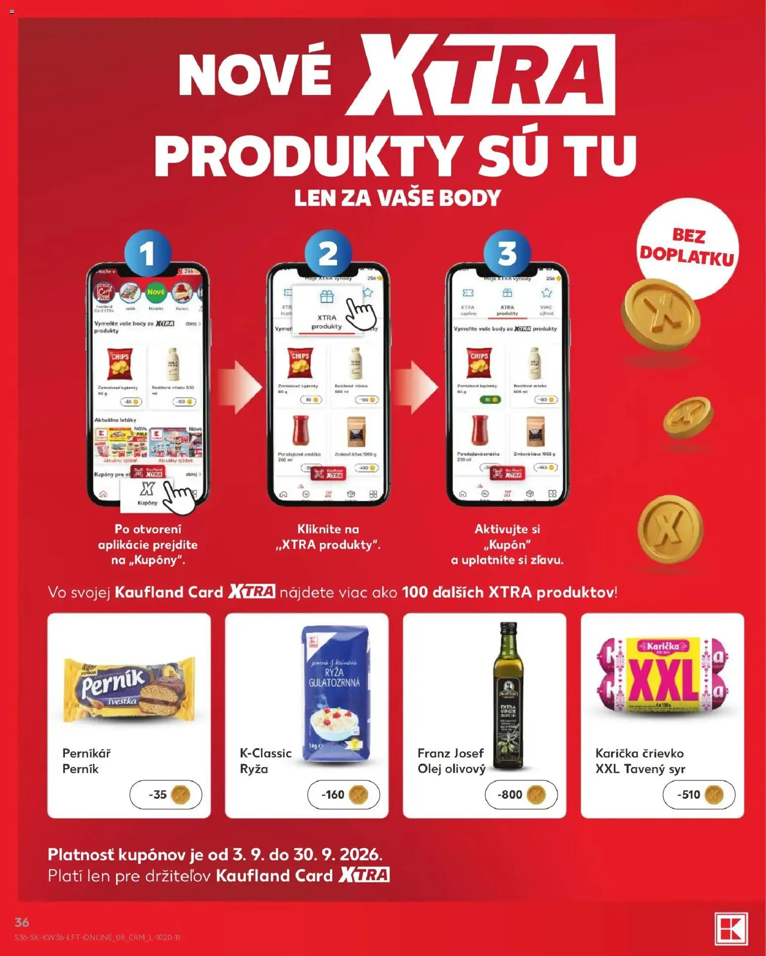Náhľad Kaufland letáku platného od 03.09.2026 - Syr, Olej, Ryža, Tavený syr