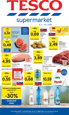 Náhľad Tesco letáku platného od 08.07.2026