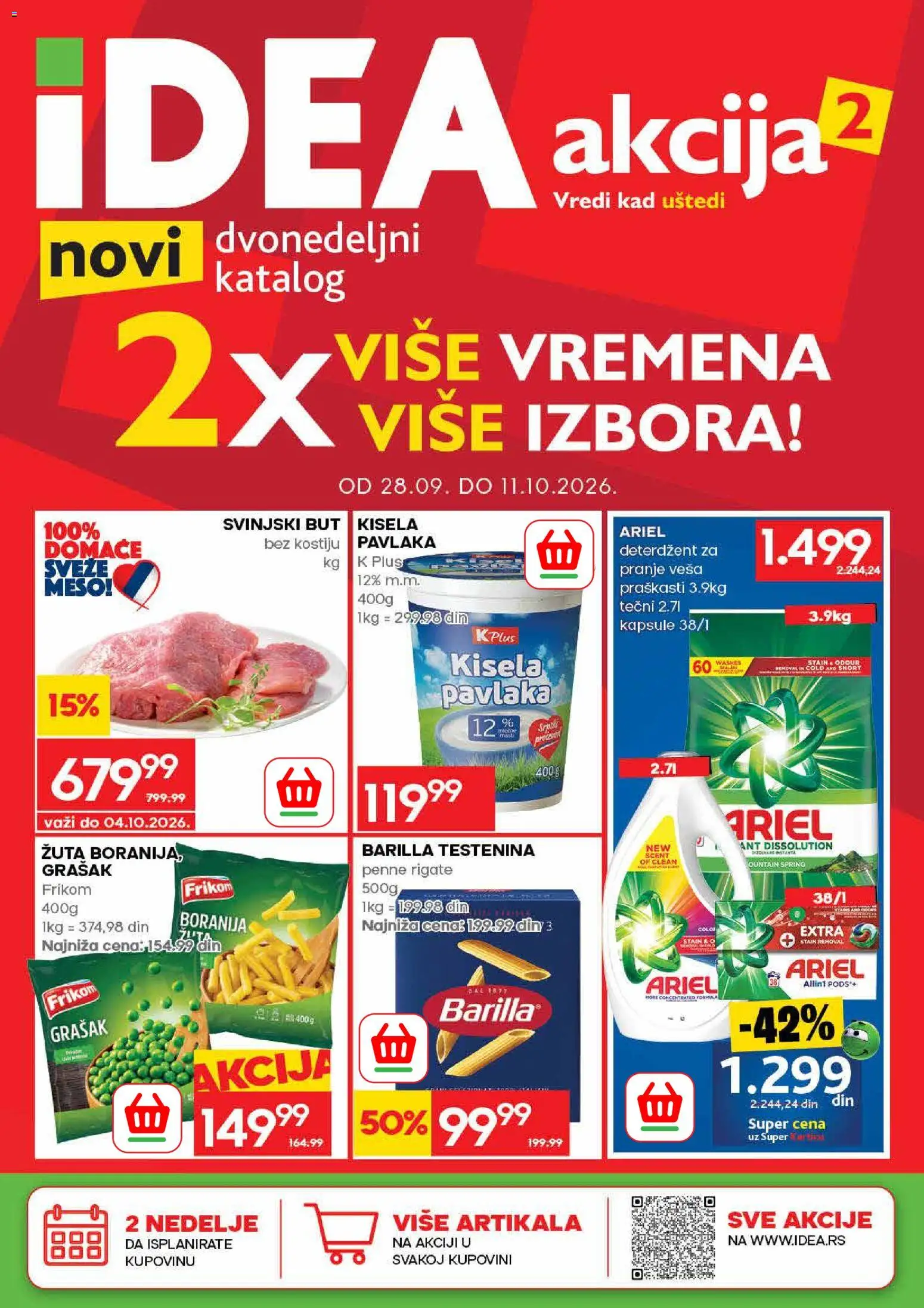 Pregled Idea kataloga - važi od 28.09.2026