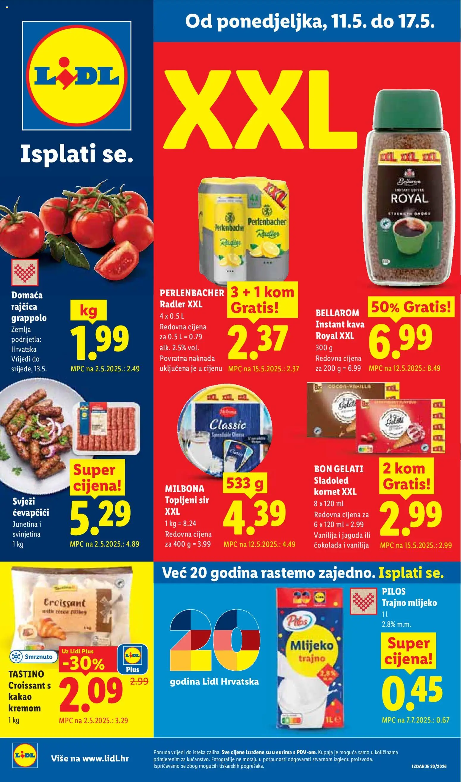 Pregled letka Lidl Katalog trgovine Lidl vrijedi od 11.05.2026