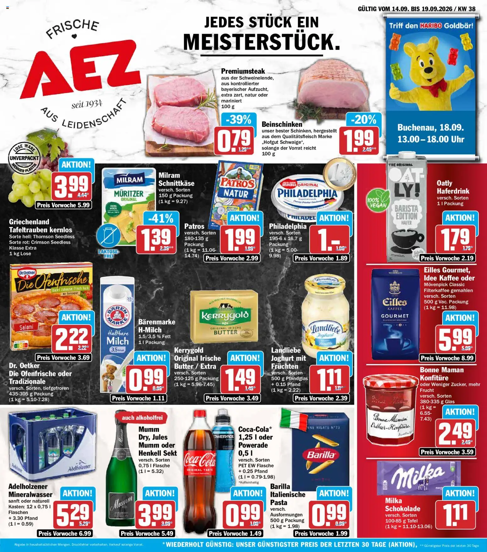 Vorschau von dem Prospekt des Geschäftes AEZ, gültig ab dem 14.09.2026