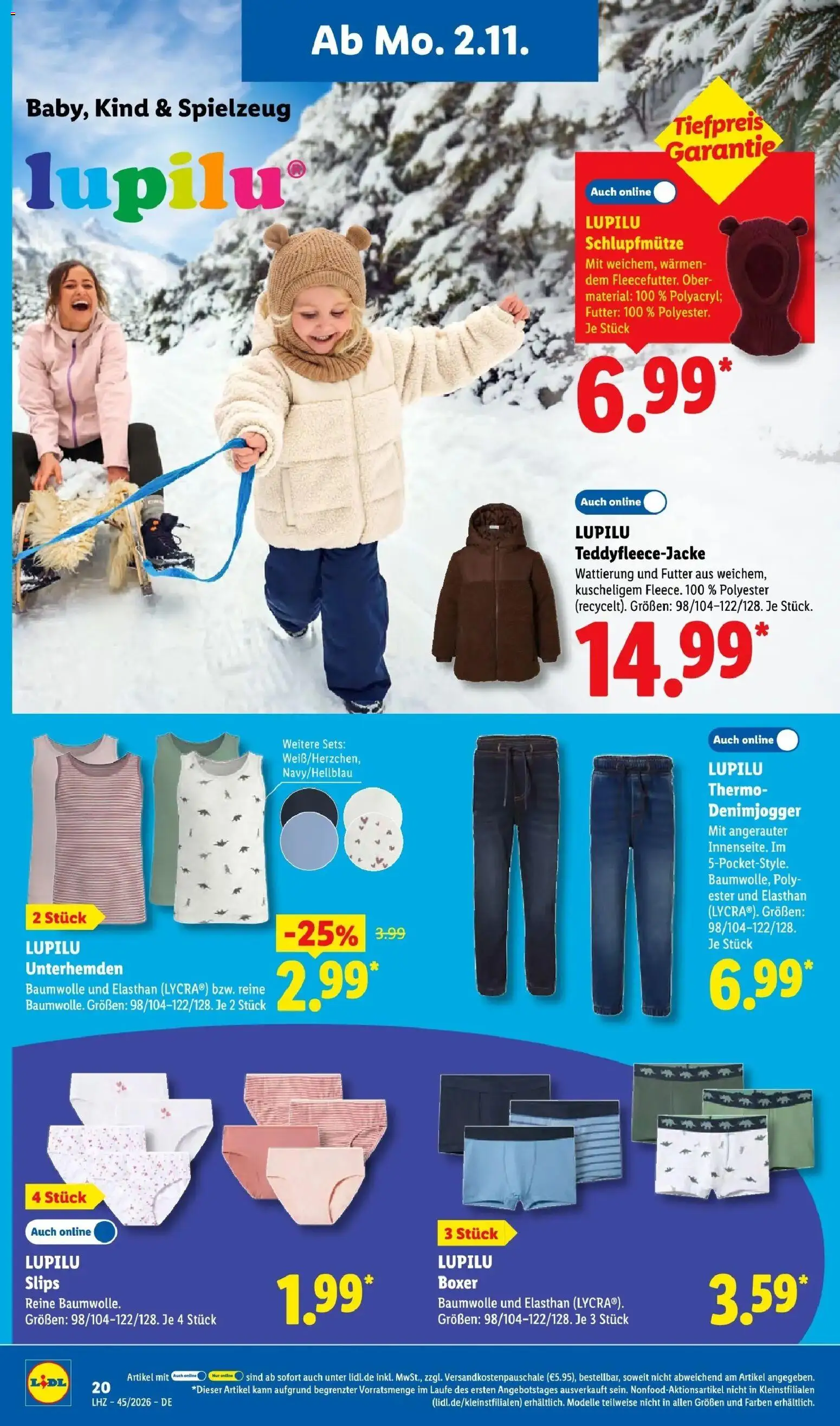 Vorschau von dem Prospekt des Geschäftes Lidl, gültig ab dem 02.11.2026