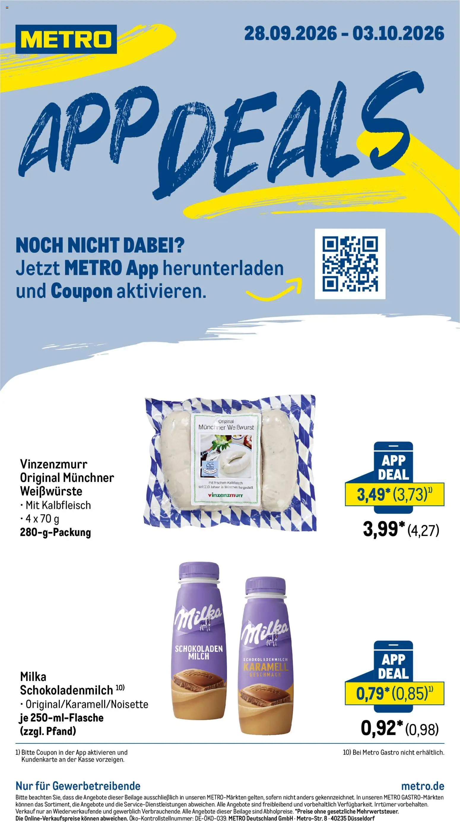 Vorschau von dem Prospekt des Geschäftes Metro, gültig ab dem 28.09.2026