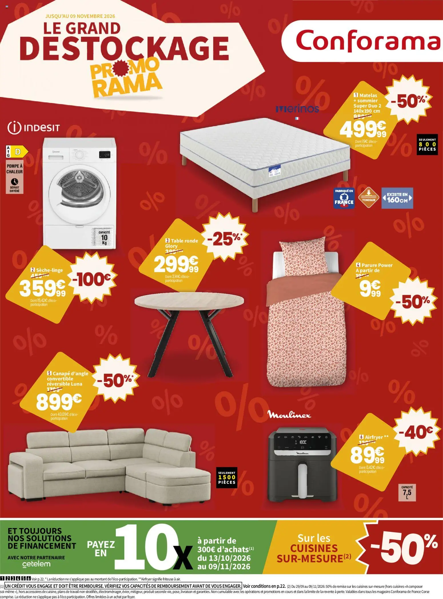 Prévisualisation de Conforama Et encore plus de promo du magasin Conforama formulaire valide 13/10/2026