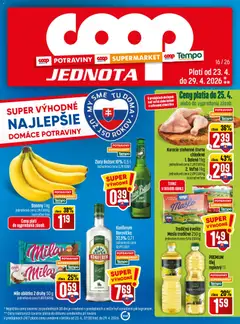 Náhľad COOP Jednota letáku platného od 23.04.2026