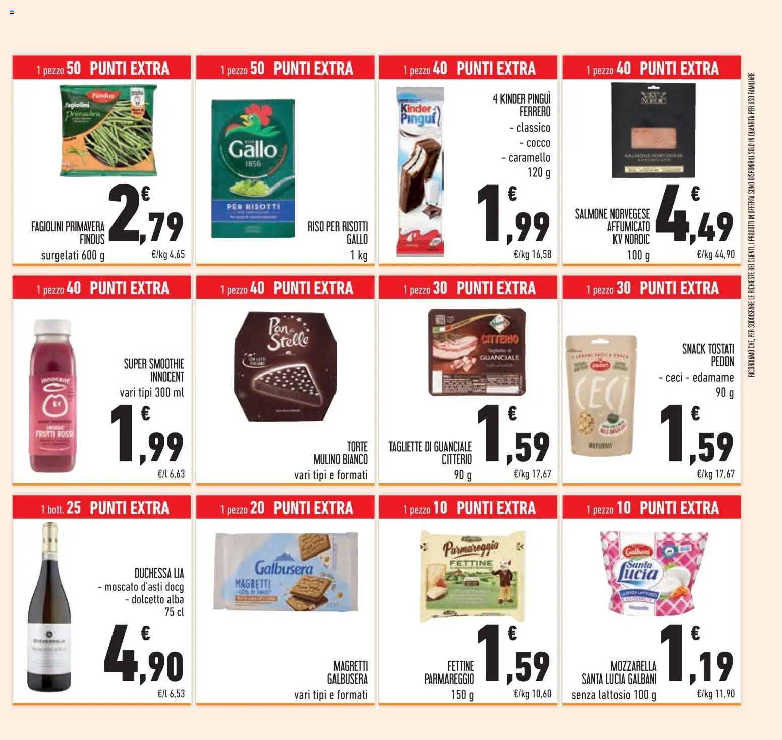 Anteprima dell'opuscolo Conad volantino Superstore Lombardia dal negozio Conad valido da 07/10/2026 - Salmone, Guanciale, Riso, Ceci, Fagiolini, Cocco, Senza lattosio, Mozzarella santa lucia