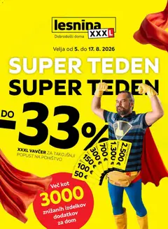 Predogled kataloga iz trgovine XXXL Lesnina veljaven od 05.08.2026