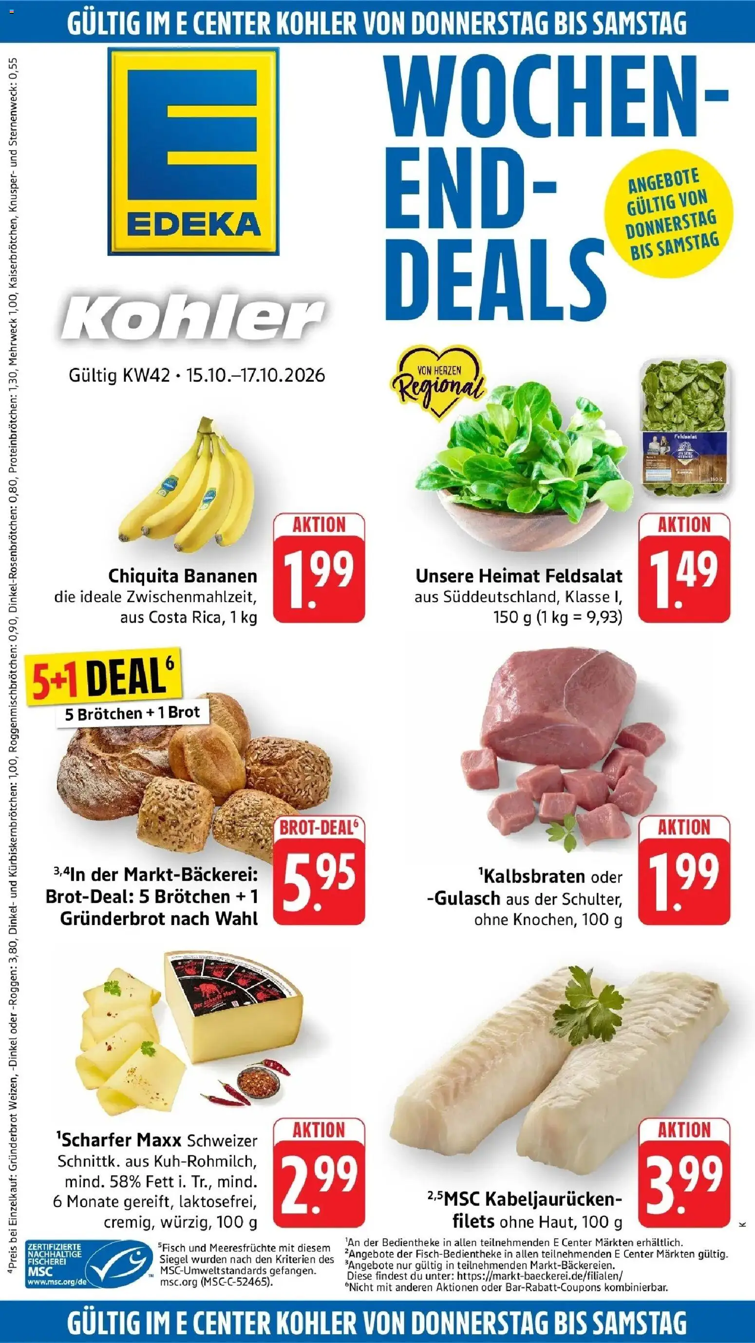 Vorschau von dem Prospekt des Geschäftes Edeka, gültig ab dem 12.10.2026