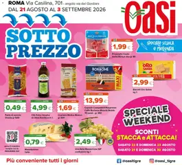Anteprima dell'opuscolo Oasi volantino Roma dal negozio Oasi valido da 21/08/2026