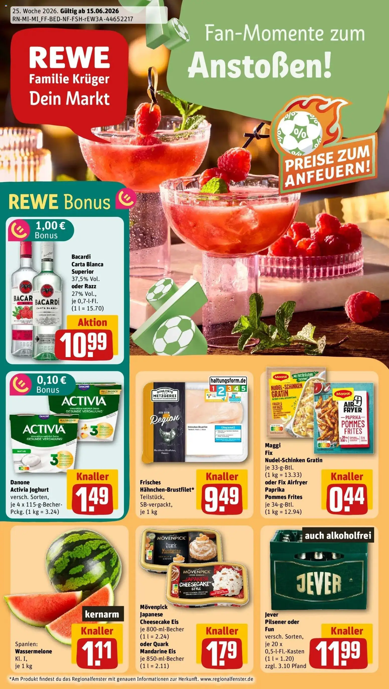 Vorschau von dem Prospekt des Geschäftes Rewe, gültig ab dem 14.06.2026