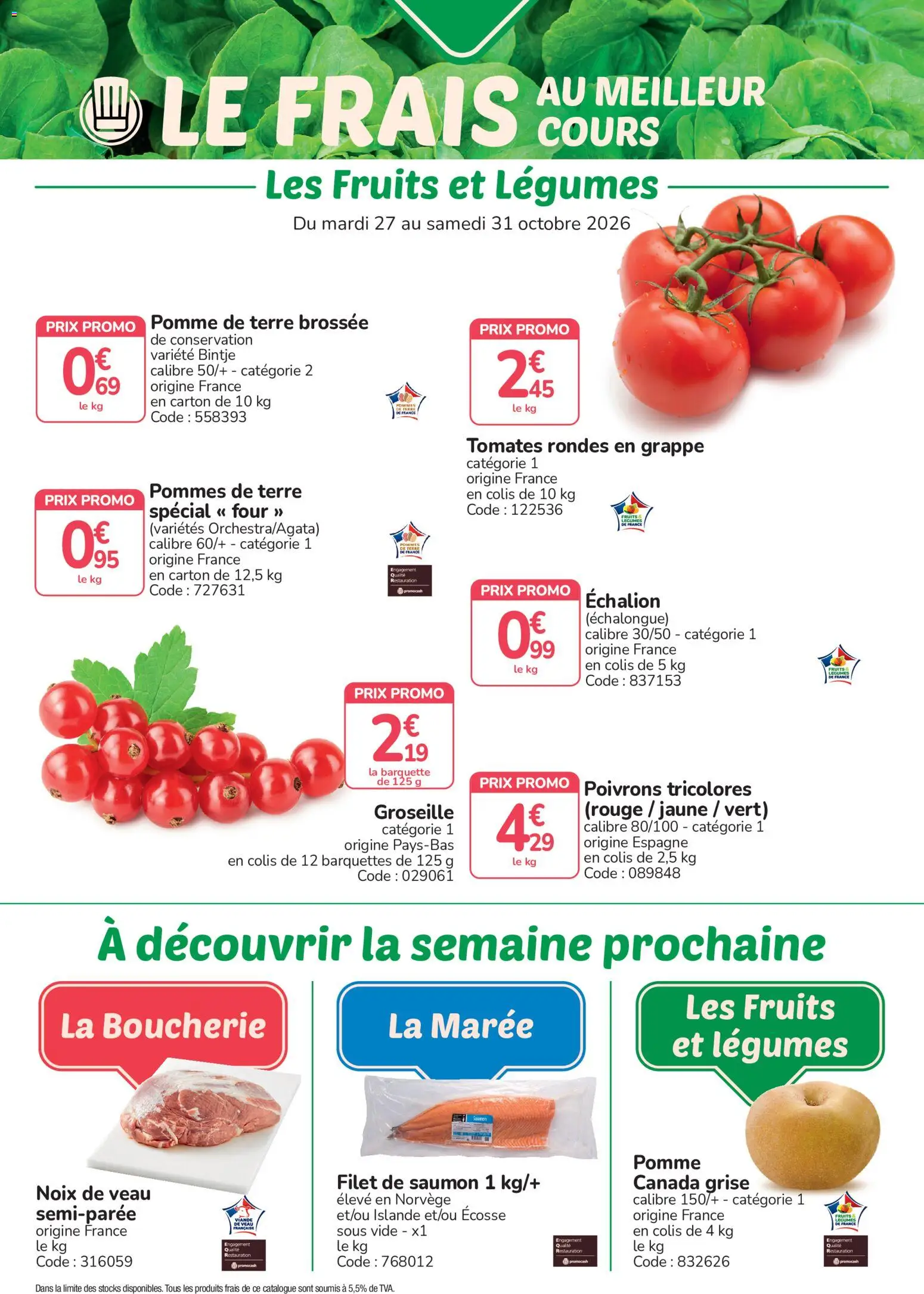Prévisualisation de Promocash catalogue du magasin Promocash formulaire valide 27/10/2026